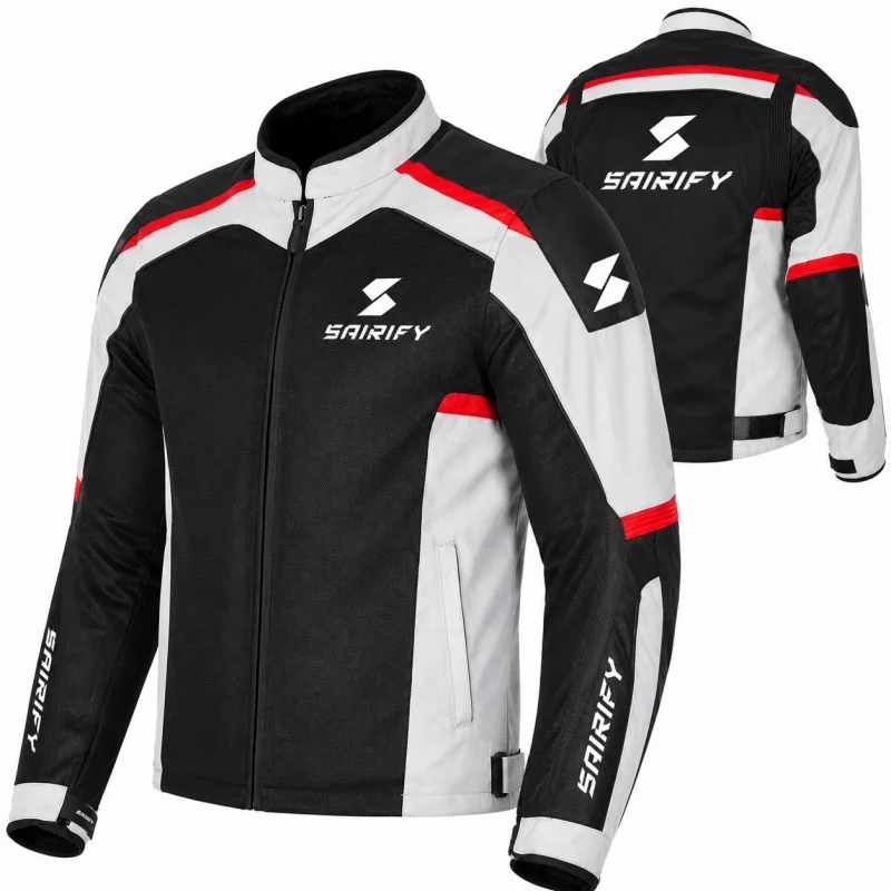 SE-MJ-3003 SAIRIFY Urban Touring Textile Motorcycle Jacket – Black